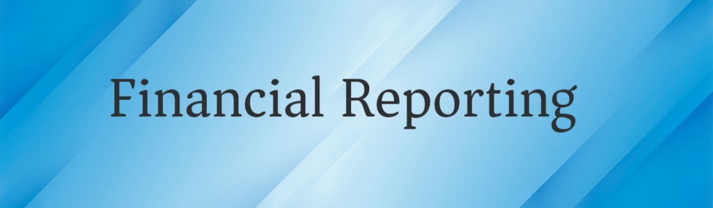 Financial Statements blue background
