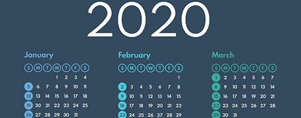 Quarter 1 2020 calendar-1